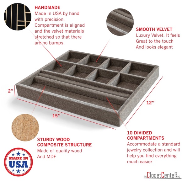 ❤️SOLD OUT ❤️Jewelry Drawer insert organizer - Picture 2 of 4